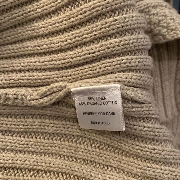 #152 GARNETT HILL linen & cotton sweater tank - Picture 7 of 8